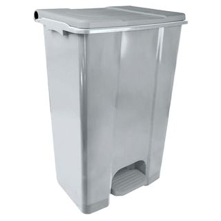 Contenitore mobile Ecoconti - a pedale - 80 L - plastica riciclata - grigio - M…