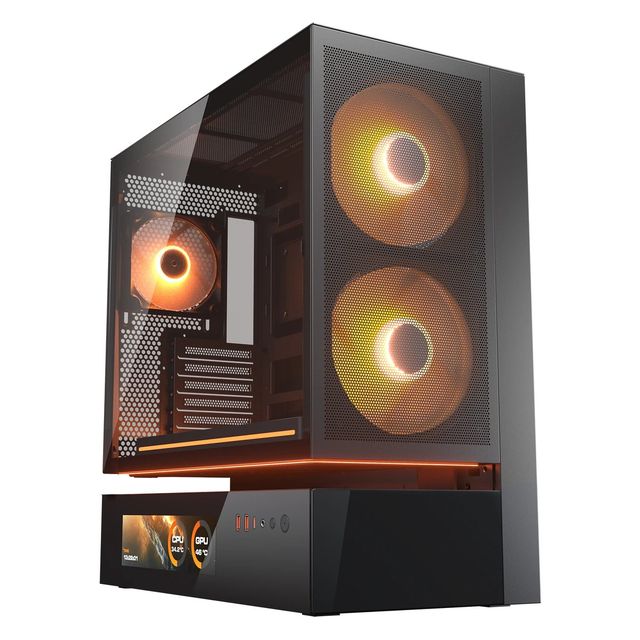 Cougar CFV235 Mesh Vision, Mid-Tower, Vetro Temperato - Nero