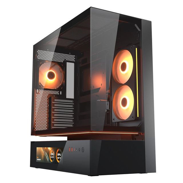 Cougar CFV235 Vision, Mid-Tower, Vetro Temperato - Nero