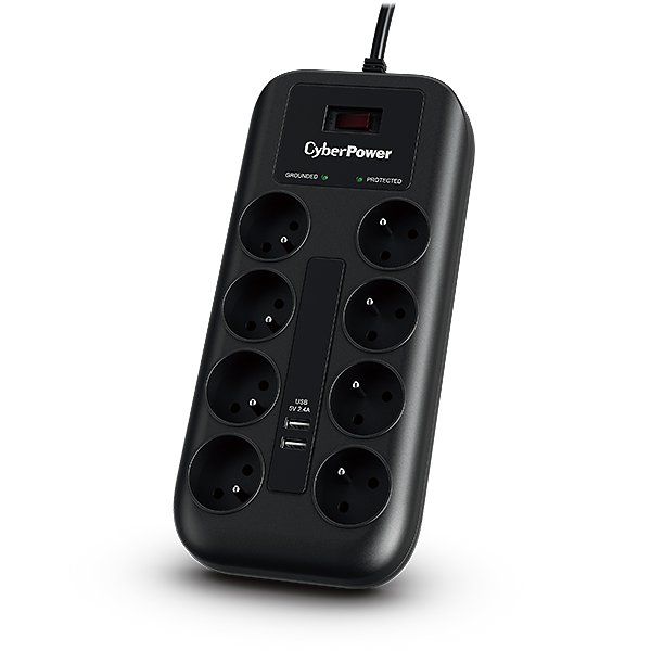CyberPower P0820SUF0-FR protezione contro le sovratensioni Nero 8 prese AC 200 …