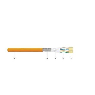 DATWYLER CAVO S/FTP CAT.7 DCA ARANCIO 1000M