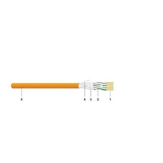 DATWYLER CAVO U/FTP CAT.6 CCA ARANCIO 1000M