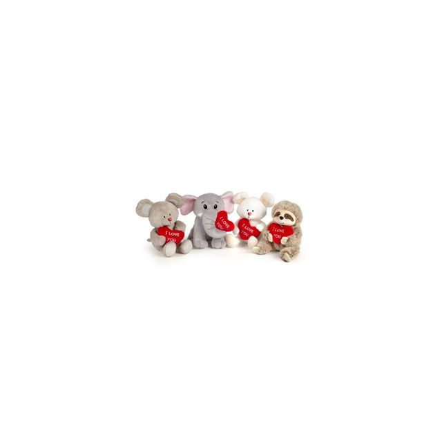 DE.CAR2 - SV BRADIPO TOPO ELEFANTE H15CM C/CUORE 24831 1PZ=(1PZ)