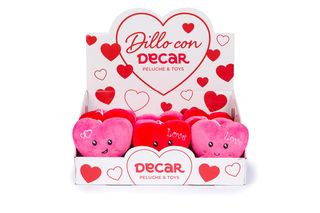 DE.CAR2 - SV CUORICINO 14CM 2 COL.ASS C/STRING 27881 1PZ=(1PZ)