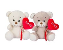DE.CAR2 - SV ORSETTO H23CM 2 COL.C/CUORE LOVE 27891