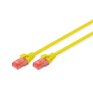 DIGITUS BY ASSMANN PATCH U/UTP CAT.6 LSHF GIALLO 10M