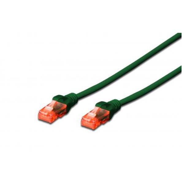 DIGITUS BY ASSMANN PATCH U/UTP CAT.6 LSHF VERDE 0.25M