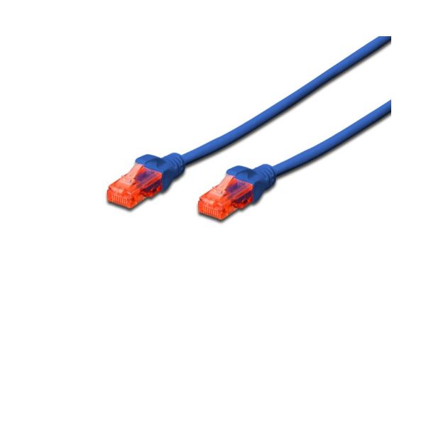 DIGITUS BY ASSMANN PATCH U/UTP CAT.6 PVC BLU 1M