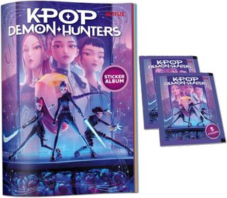 DIRAMIX - KPOP DEMON HUNTERS - STARTER PACK - ALBUM FIGURINE+ 2 BUSTINE FIGURIN…