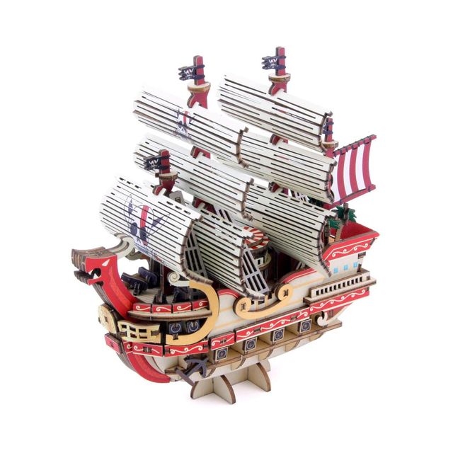 DIY PUZZLE BOAT - ONE PIECE - WA-GU-MI RED FORCE WB66004