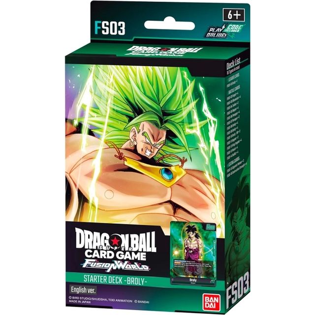 DRAGON BALL FUSION WORLD 01 STARTER DECK FS-03 ENGLISH