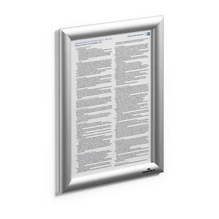DURABLE CORNICE SCATTO ALLUMINIO A4 ARGENTO