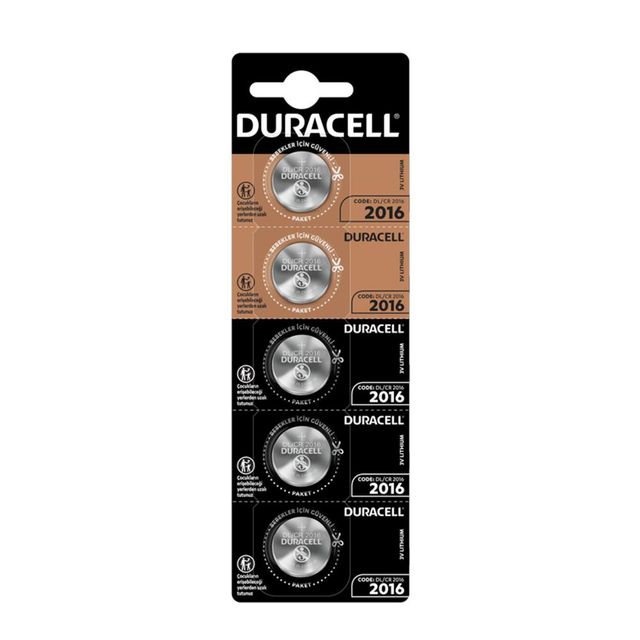 DURACELL DL2016 CR2016 3V BL5