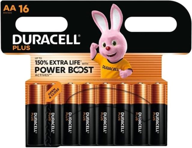 DURACELL PLUS POWER BOOST 150% AA STILO BL16