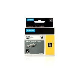 DYMO D1 RHINOPRO NASTRO TERMO-RESTRINGENTE 19mm x 1,5mt COLORE BIANCO STAMPA NE…