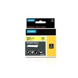 DYMO IND - Nylon - nero su giallo - Roll (1.9 cm x 3.5 m) 1 cassetta(e) nastro …