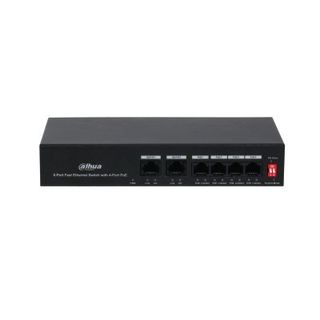 Dahua PFS3006-4ET-36 Switch Fast Ethernet a 6 porte con 4 porte PoE