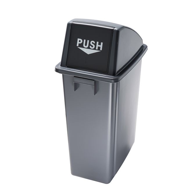 Contenitore Office 60 Lt - con coperchio push - per rifiuto secco - 33x46x79 cm…