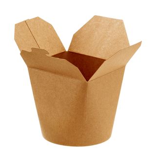 Contenitori rotondi da asporto - 9,8 x 8,5 x 9,2 cm - carta kraft/PE - avana - …