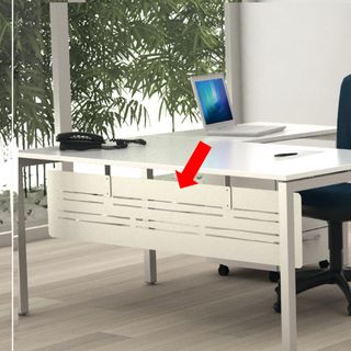 Controventatura metallica Easy Plus - per scrivania L 120 cm - 108 x 30 cm - bi…