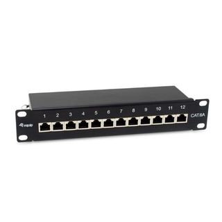 EQUIP 12-PORT CAT.6A SHIELDED PATCH PANEL