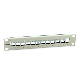 EQUIP 12-PORT KEYSTONE SHIELDED PATCH PAN