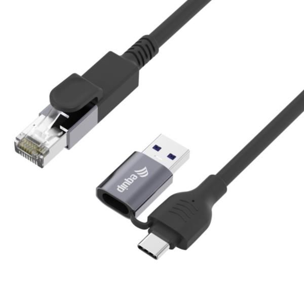EQUIP 2 IN 1 USB-C + A TO RJ45 GIGABIT 1M