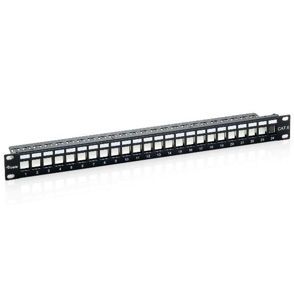 EQUIP CAT.6 PANEL FOR 24 KEYSTONE JACKS