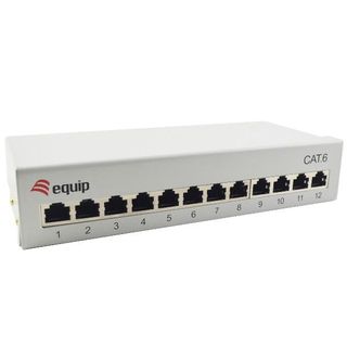 EQUIP CAT.6 PATCH PANEL 12-PORT DESKTOP