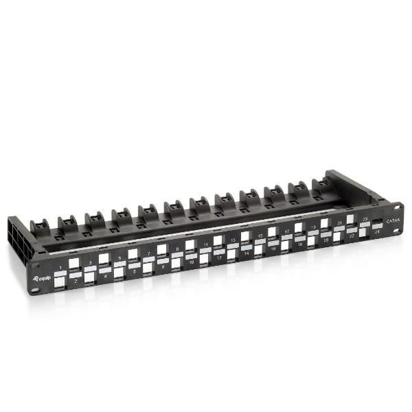 EQUIP CAT.6A PANEL FOR 24 KEYSTONE JACKS,
