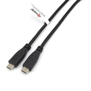 EQUIP CAVO DATI RICARICA USB-C MASCHIO-MASCHIO PD 60 W 3A 2 MT NERO