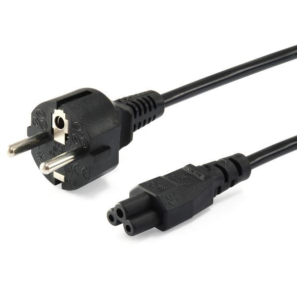 EQUIP CAVO DI ALIMENTAZIONE 1 X M C5 1 X SCHUKO 1.8 M NERO