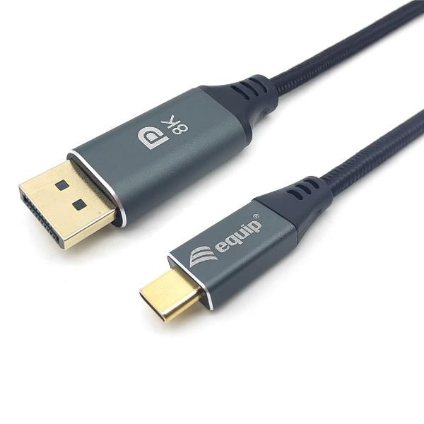 EQUIP CAVO PREMIUM INTRECCIATO DA USB-C A DISPLAYPORT 8K/60Hz MASCHIO-MASCHIO T…