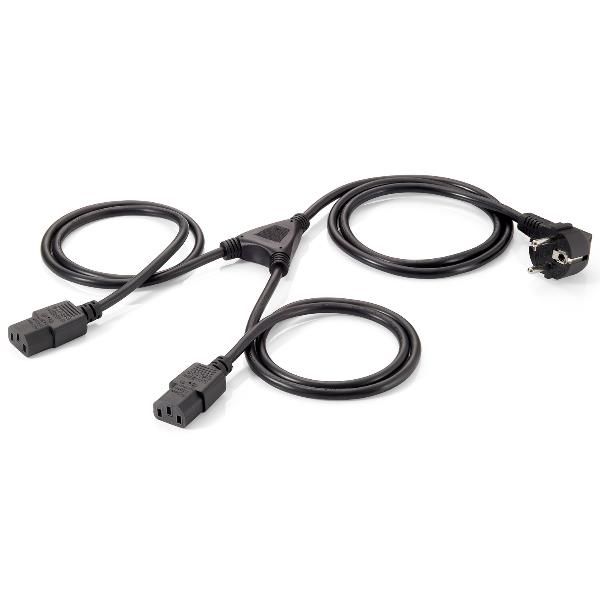 EQUIP POWER CABLE Y-VERION 2 X IEC C13 TO
