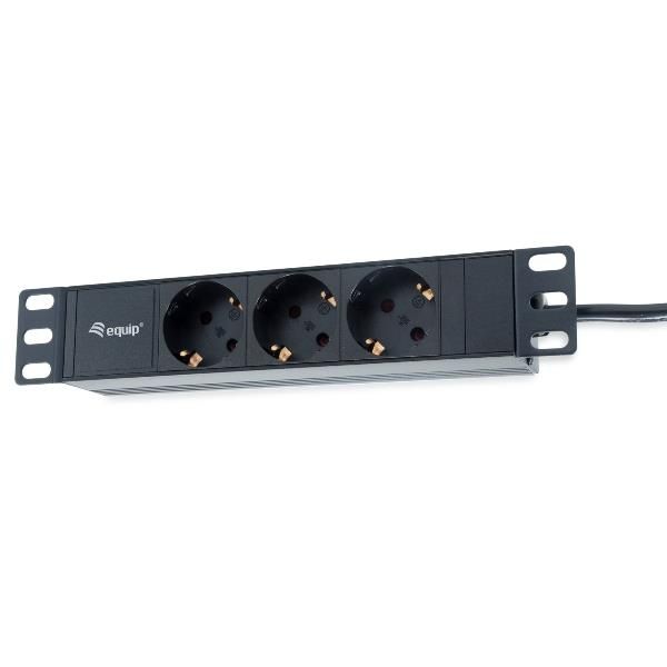 EQUIP POWER STRIP 3BAY CEE7/4 W. 1 8M CAB