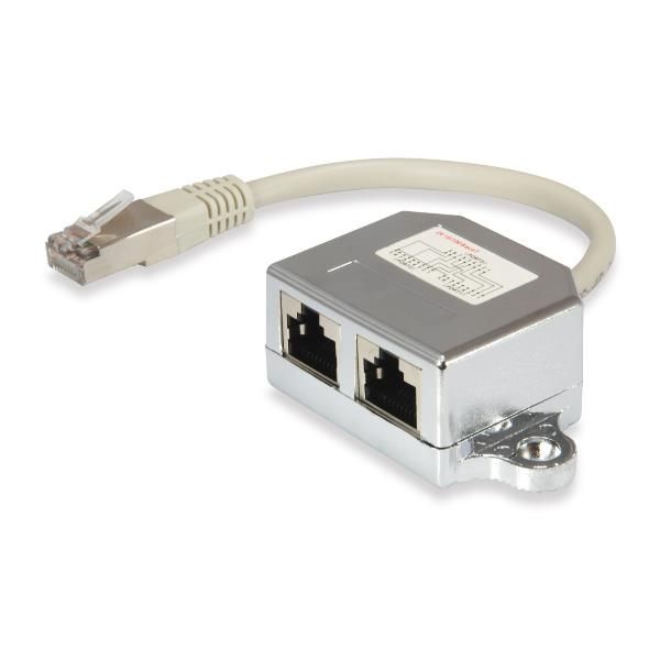 EQUIP RJ45 SPLITTER 8P8C PLUG -> 2 X 8P4C