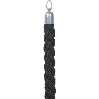 Cordone intrecciato per colonnina segnapercorso - colore nero - lunghezza 150 c…