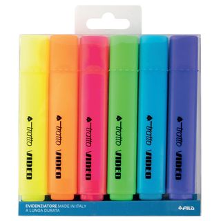 EVIDENZIATORE MULTICOLORE (6 PEZZI) (CAN-EVITRA-MULT6)
