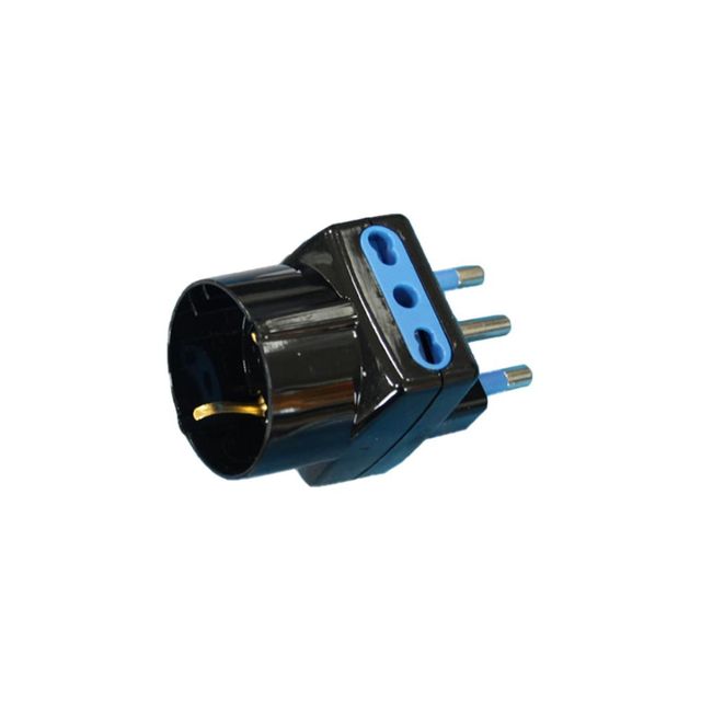 EXTRASTAR ADATTATORE 16A 2 PRESE 10/16A BIPASSO+1 PRESA 10A SCHUKO
