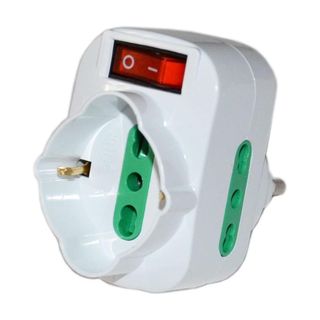 EXTRASTAR ADATTATORE ROTANTE CON INTERRUTTORE SPINA 16A/2p+3P