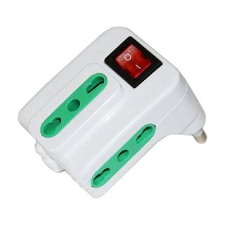 EXTRASTAR ADATTATORE SPINA 10A 3PRESE 10A + SCHUKO