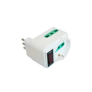 EXTRASTAR ADATTATORE SPINA 10A CON 2 PRESE 10A/16A+SCHUKO