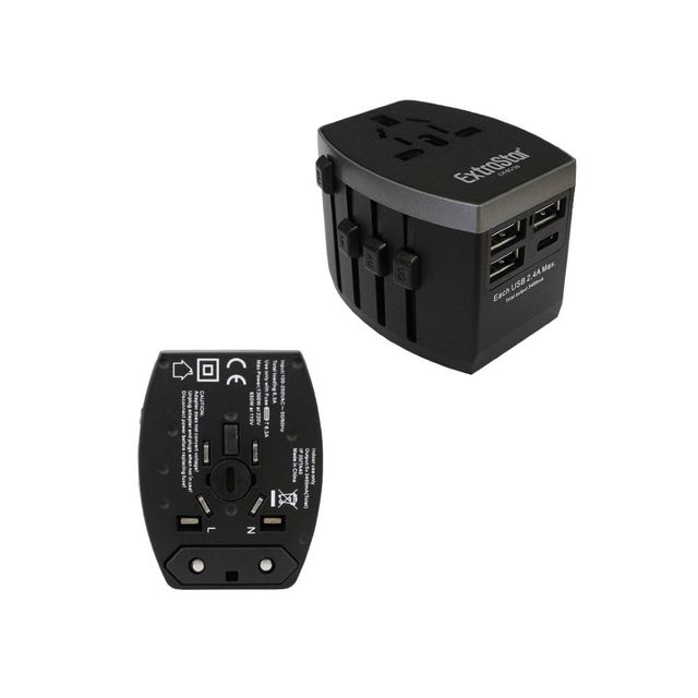 EXTRASTAR ADATTATORE UNIVERSALE 3USB+1TYPEC 3.4A