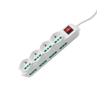 EXTRASTAR MULTIPRESA 8POS.10/16A BIPASSO+4 SCHUKO-5M