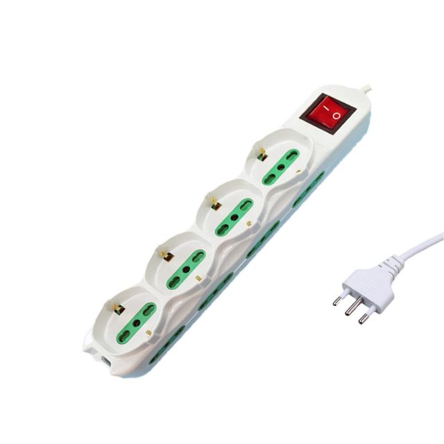 EXTRASTAR MULTIPRESA 8POS.10/16A BIPASSO+4SCHUKO