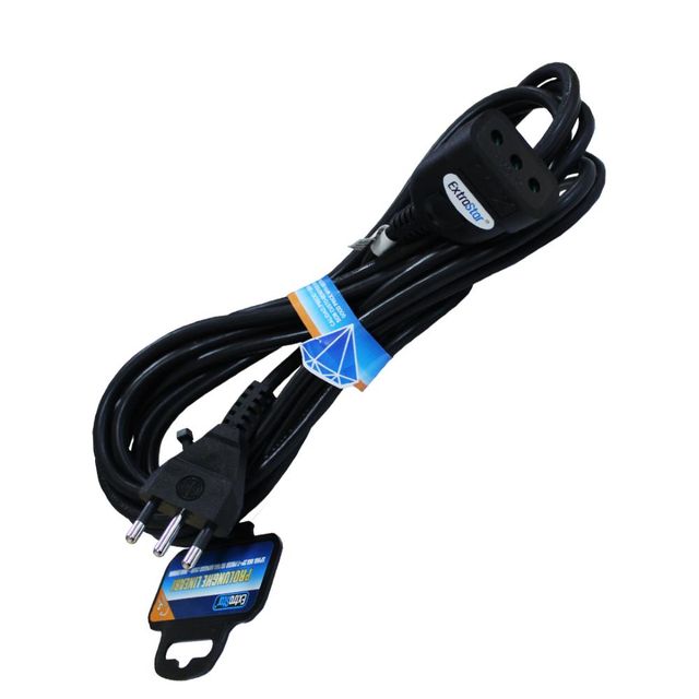 EXTRASTAR PROLUNGA LINEARI SPINA 10A 3X1.0MM 10M NERA