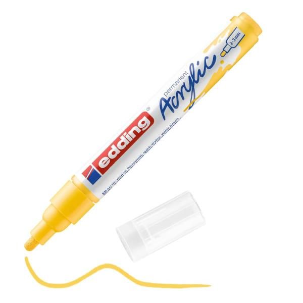 Edding 5300 acrylic marker fine, Giallo, Giallo, Medio, 2 mm, 3 mm, Inchiostro …
