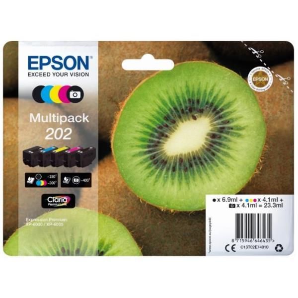 Epson 202 Multipack - Confezione da 5 - nero, giallo, ciano, magenta, nero per …
