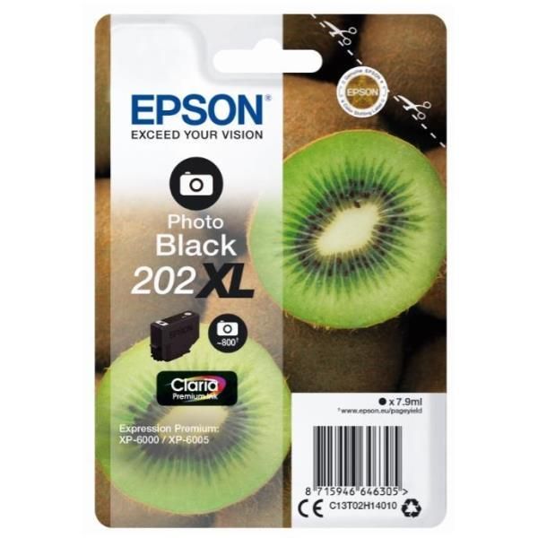 Epson 202XL - 7.9 ml - XL - nero per foto - originale - blister con radiofreque…