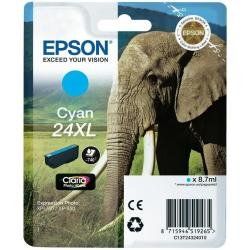 Epson 24XL - 8.7 ml - XL - ciano - originale - blister con allarme a radiofrequ…